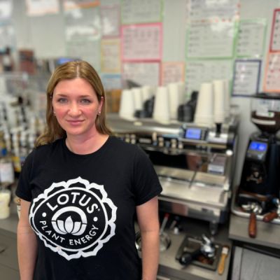 Carolyn moody, owner of mama bs coffee shop