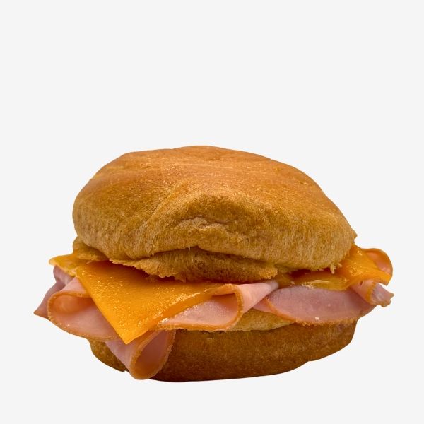 ham and cheese melt on a crossaint