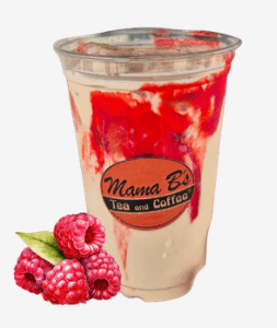 raspberry white mocha