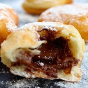 Chocolate Caramel Beignets